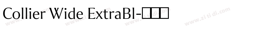 Collier Wide ExtraBl字体转换